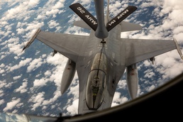 Partnership at Altitude: Washington National Guard KC-135 conducts aerial refueling training with Royal Thai Air Force F-16