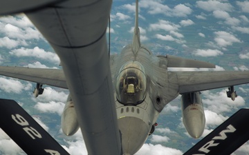 Partnership at Altitude: Washington National Guard KC-135 conducts aerial refueling training with Royal Thai Air Force F-16