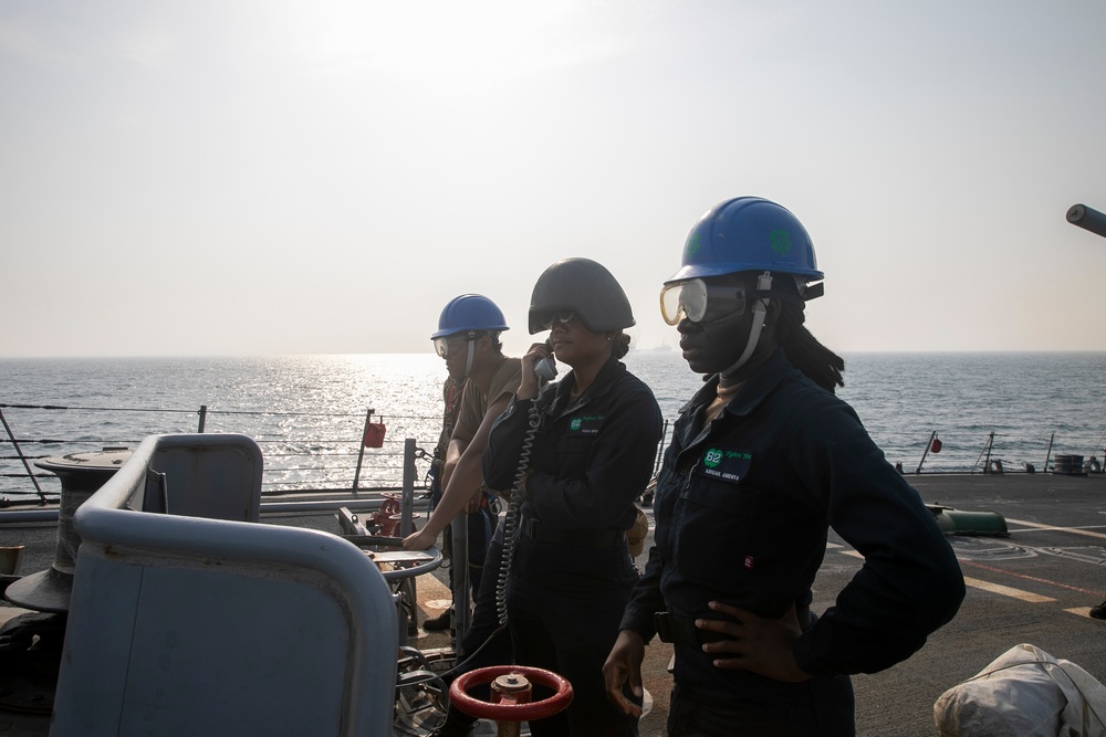 USS Fitzgerald Anchoring Evolution