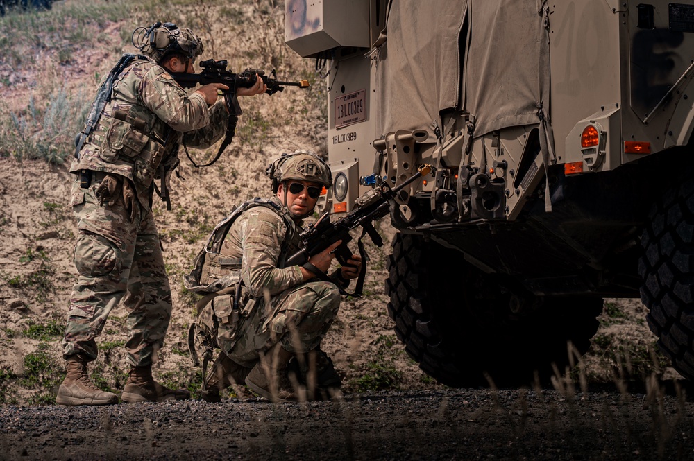 Securing the Route: 91st MSOS Convoy Response Force Participates in ARROW 2025 Week 1