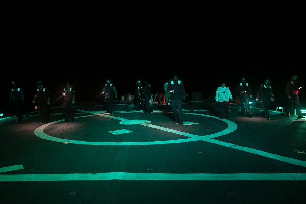 USS Fitzgerald Flight Ops