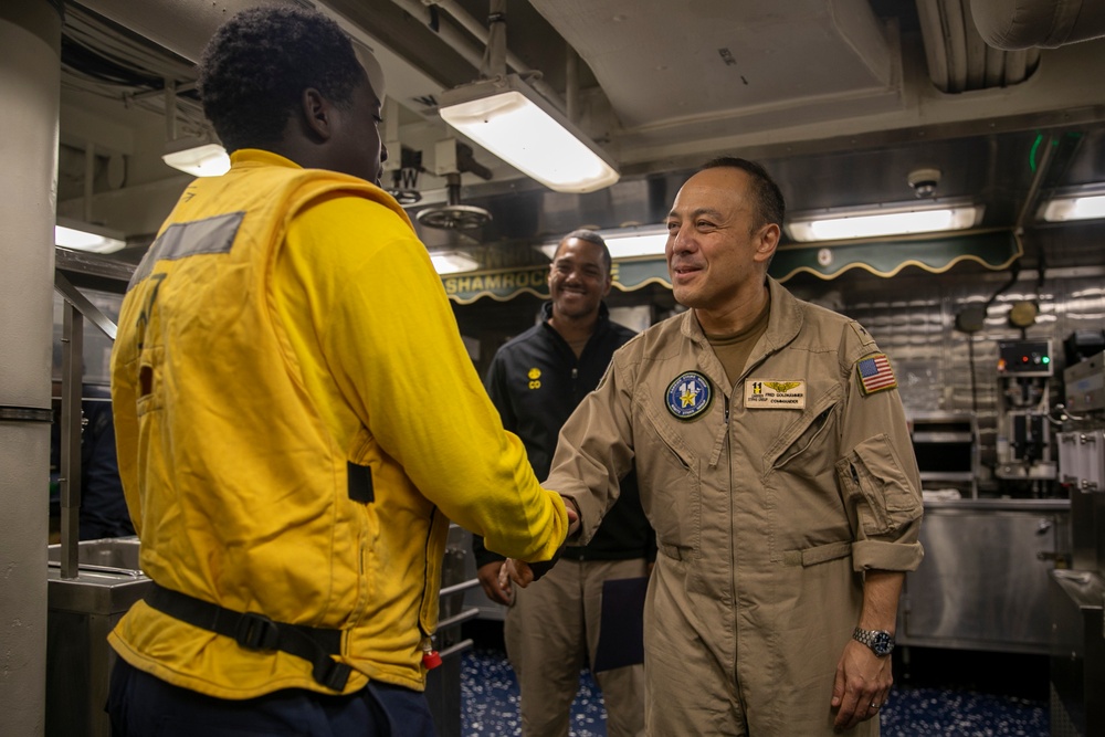 USS Fitzgerald Welcomes CSG 11 Commander