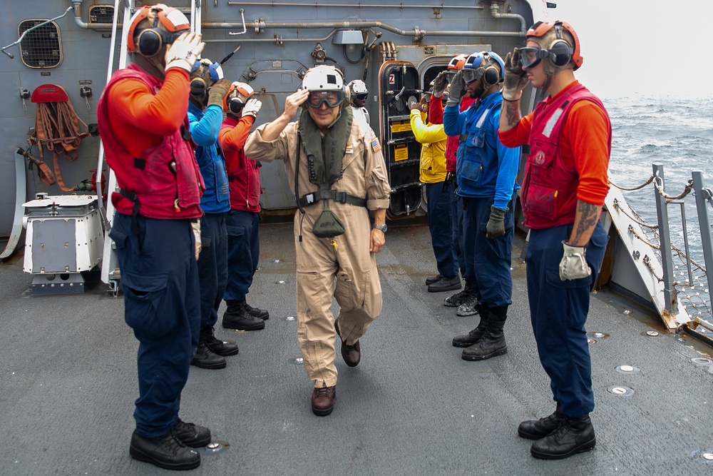 USS Fitzgerald Welcomes CSG 11 Commander