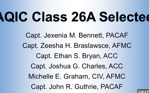 Acquisition Instructor Course names Course 26A selectees