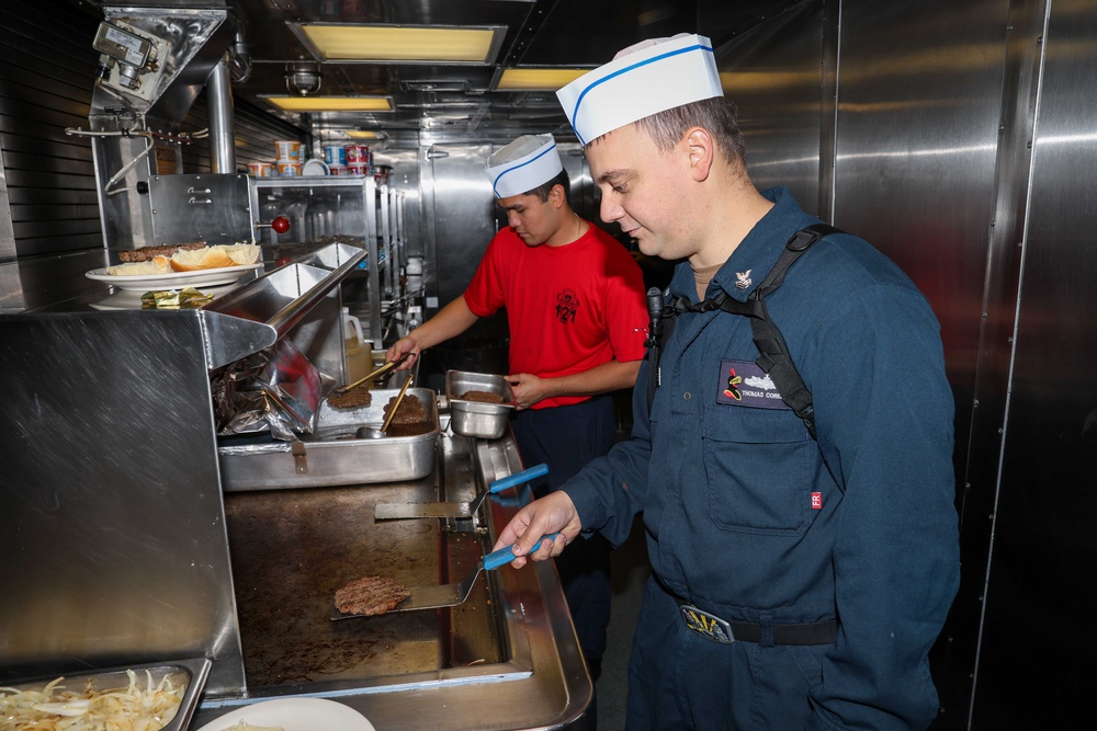 Frank E. Petersen Jr. conducts routine operations
