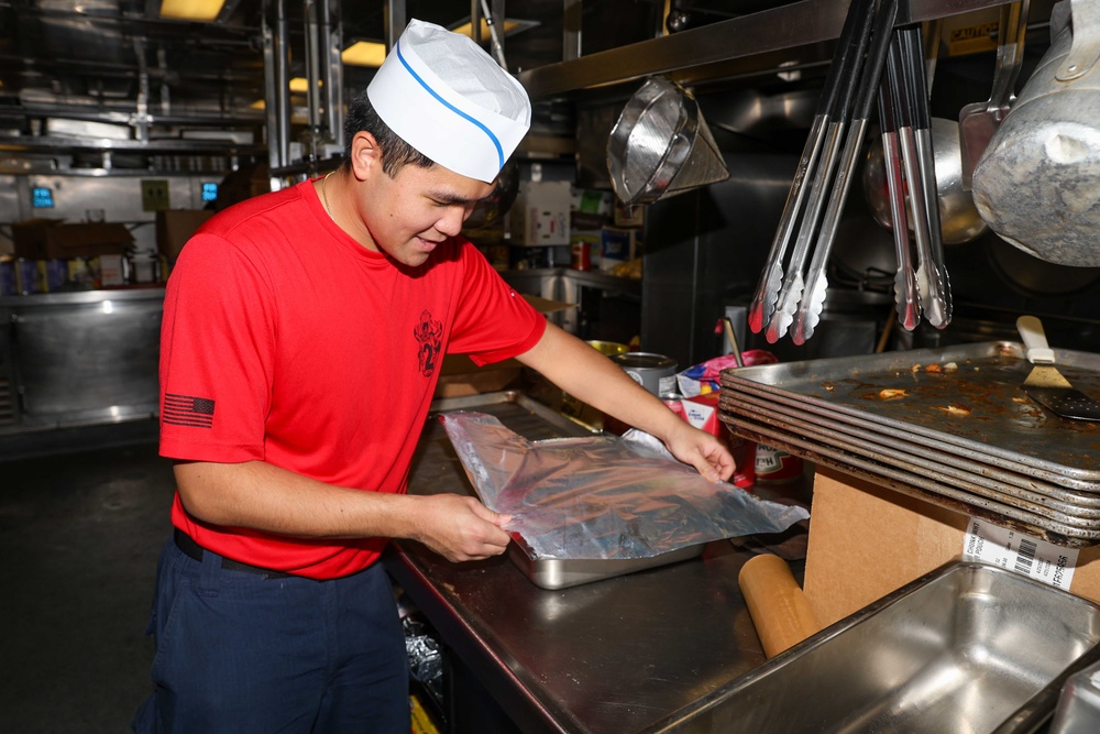 Frank E. Petersen Jr. conducts routine operations