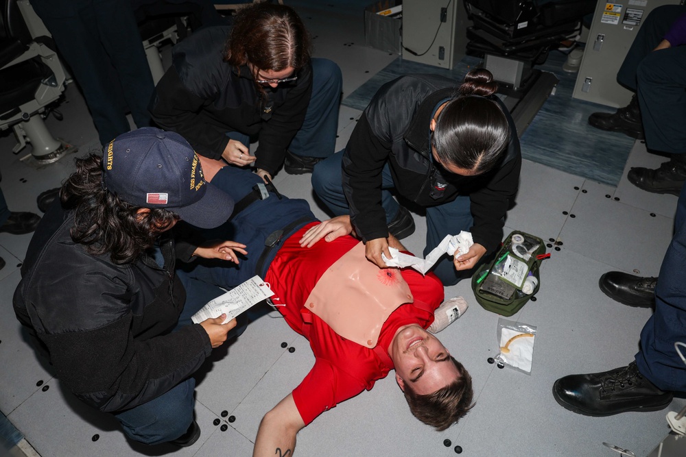Frank E. Petersen Jr. conducts routine operations