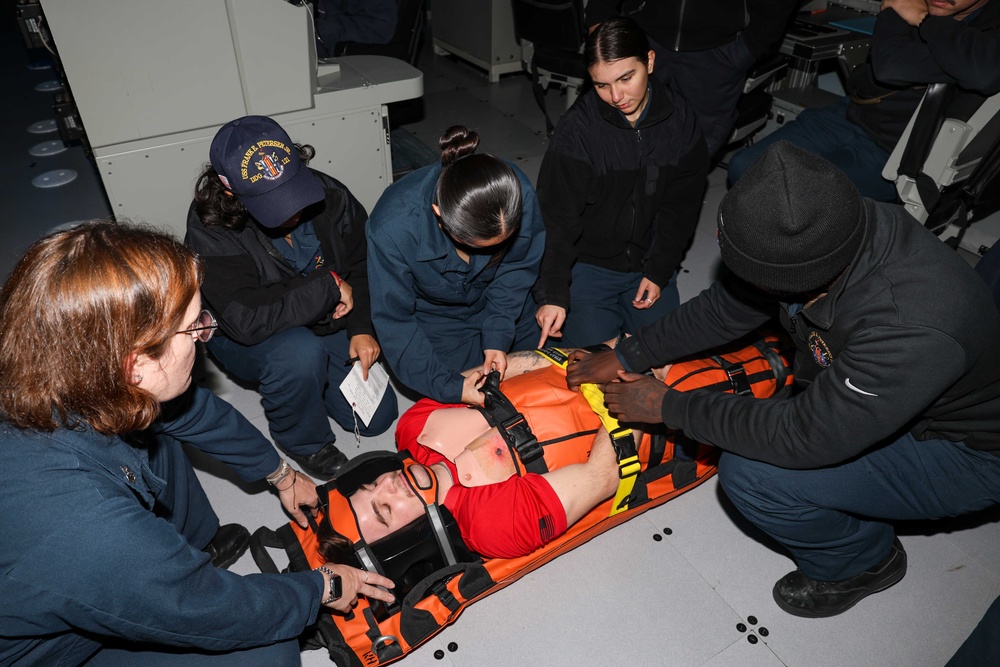 Frank E. Petersen Jr. conducts routine operations