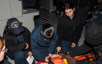 Frank E. Petersen Jr. conducts routine operations
