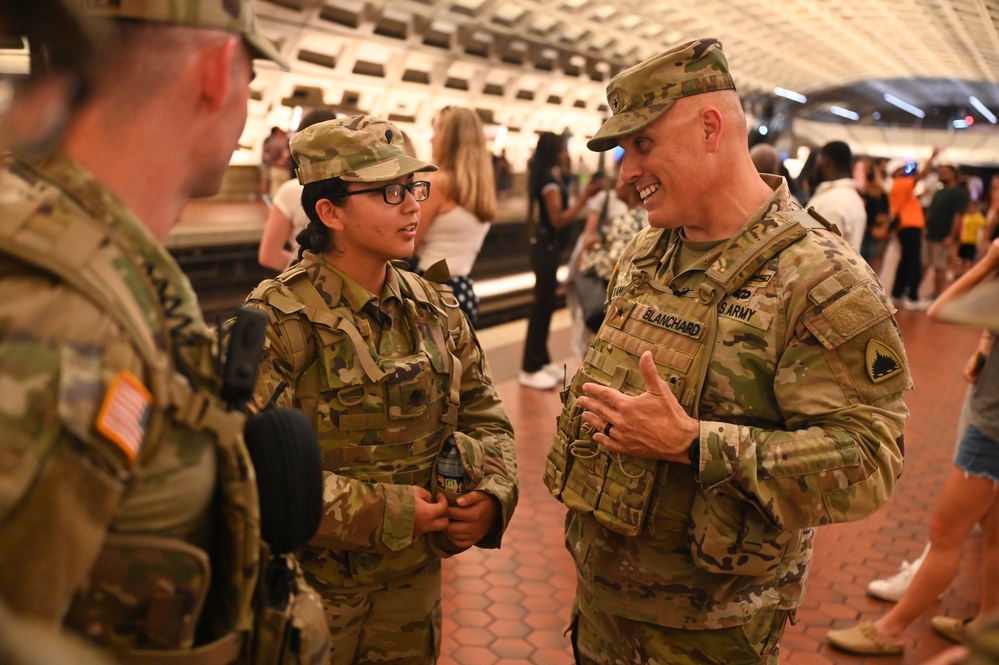 D.C. National Guard Commanding General visits JTF-DC posts D.C. National Guard Commanding General visits JTF-DC posts