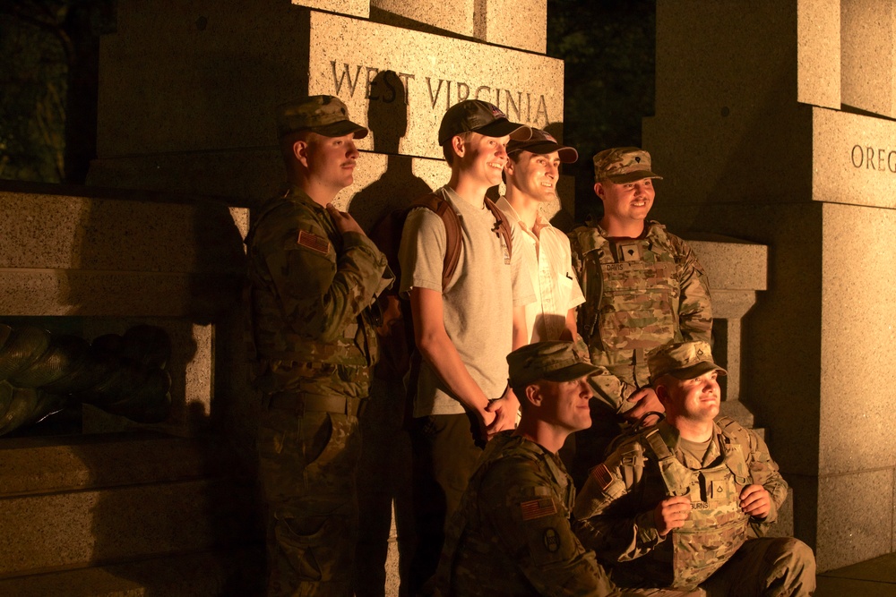 Title: West Virginia National Guard Conducts Night Patrols at the National Mall