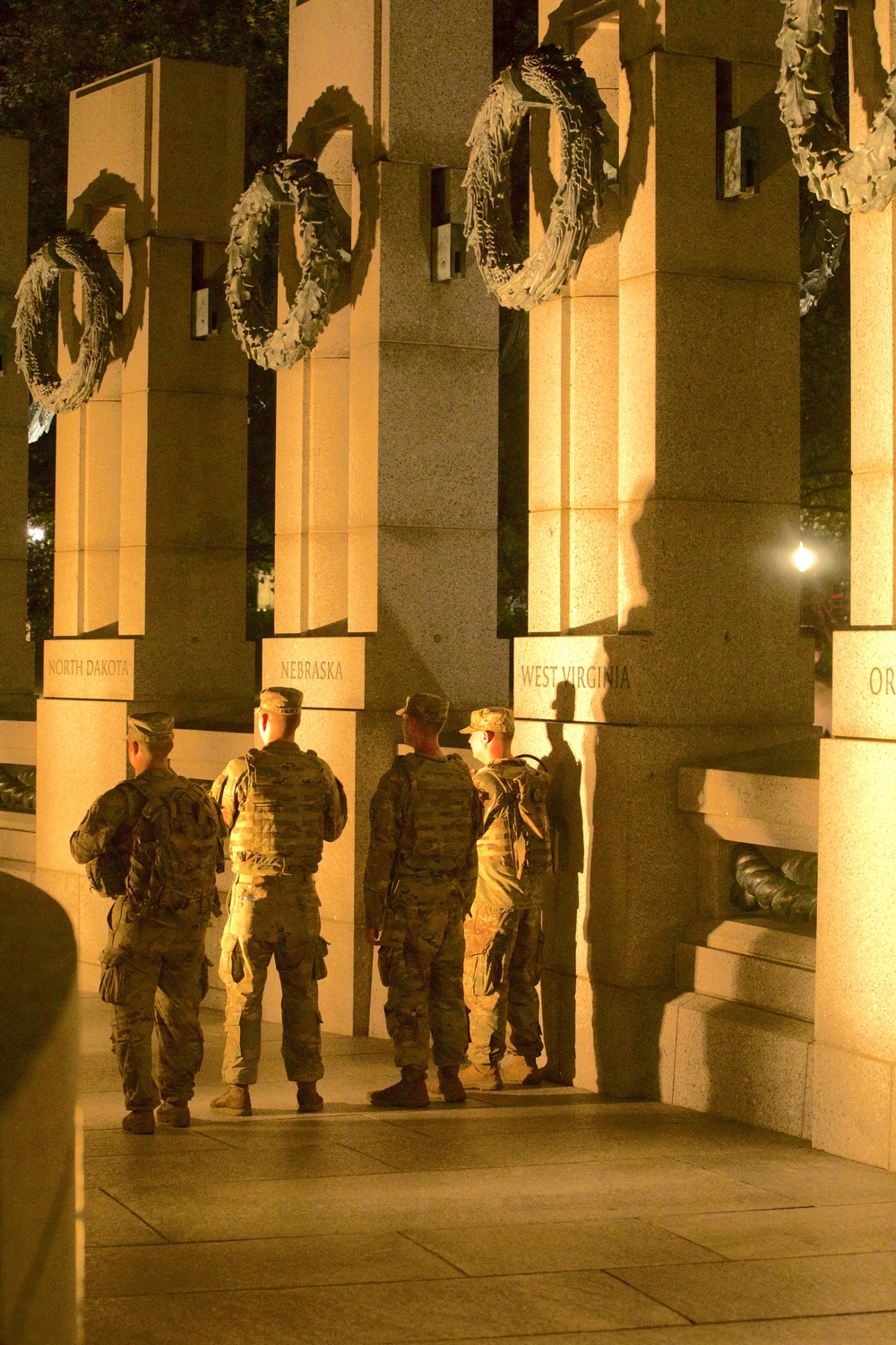 West Virginia National Guard Conducts Night Patrols at the National Mall