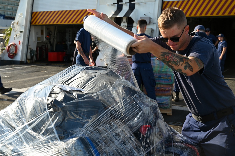 Coast Guard achieves historic milestone with offload over 76,140 lbs. in illegal narcotics at Port Everglades