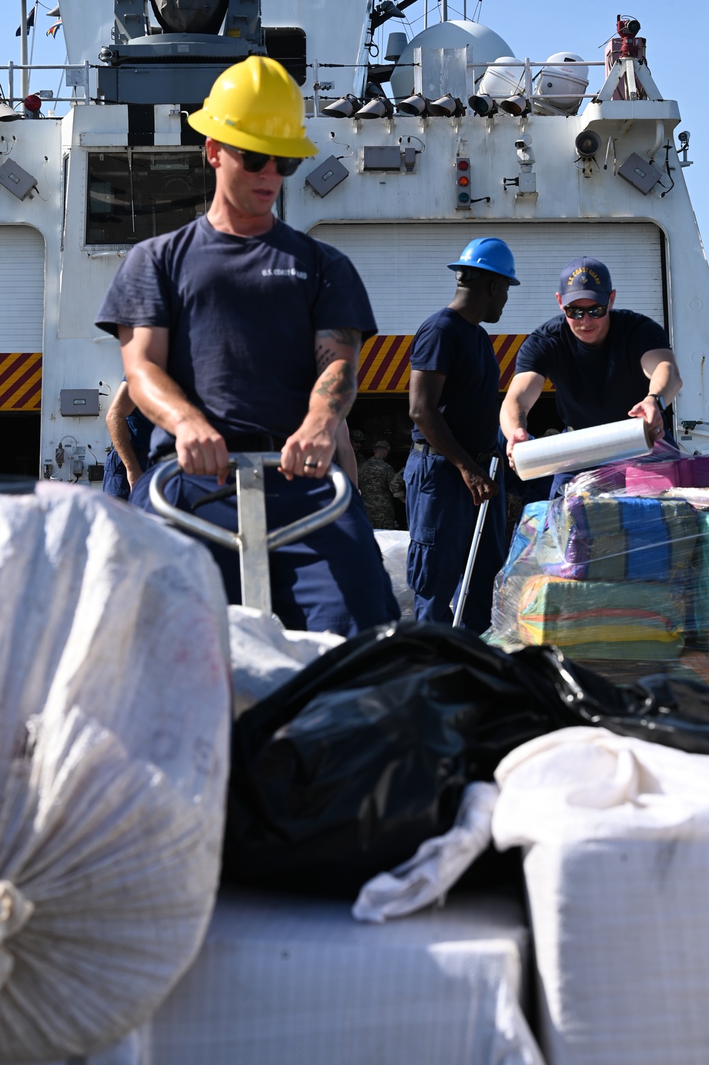 Coast Guard Cutter Hamilton offloads more than 76,140 lbs in illegal narcotics