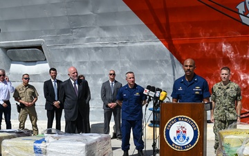 Coast Guard Cutter Hamilton offloads more than 76,140 lbs in illegal narcotics