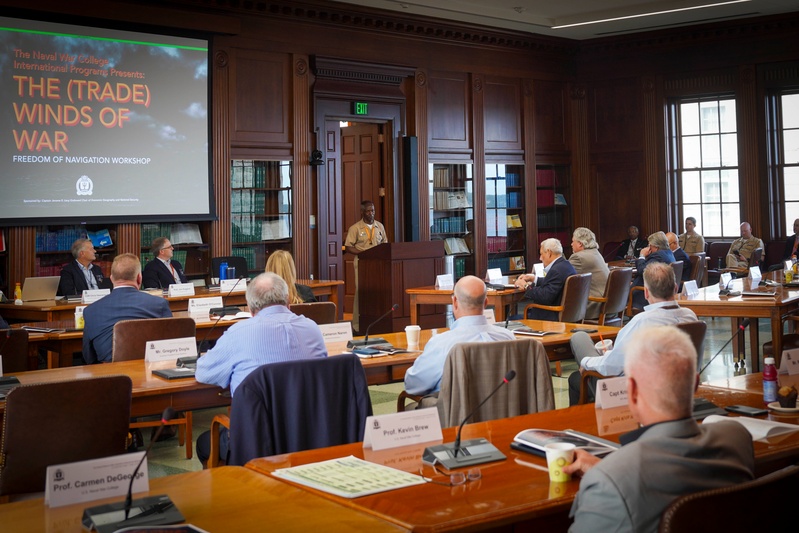 U.S. Naval War College hosts freedom of navigation workshop with industry partners