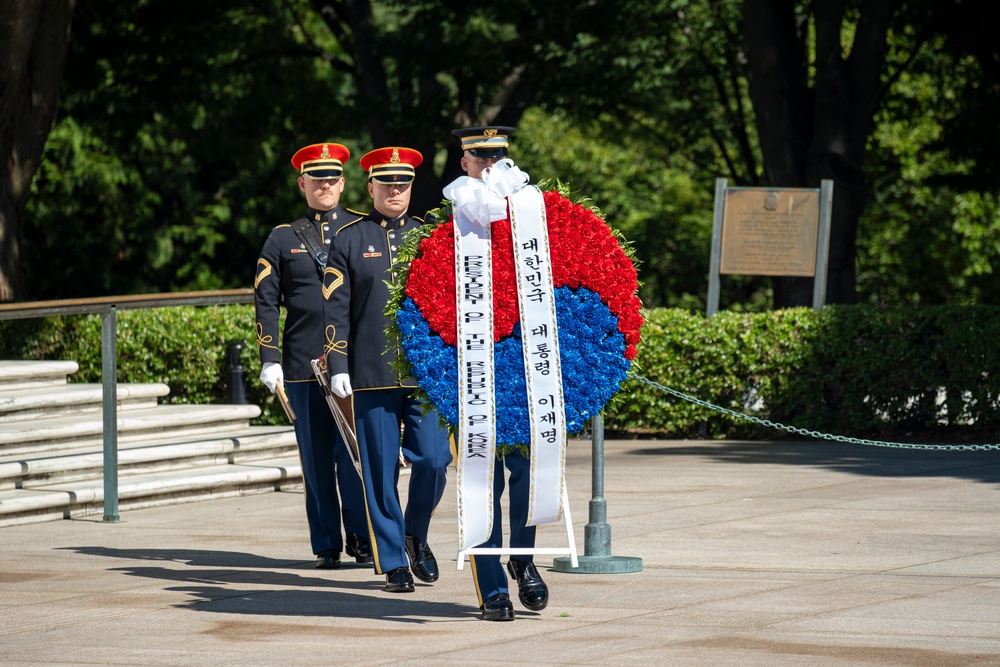 The President of the Republic of Korea Lee Jae Myung Armed Forces Full Honor Arrival Ceremony