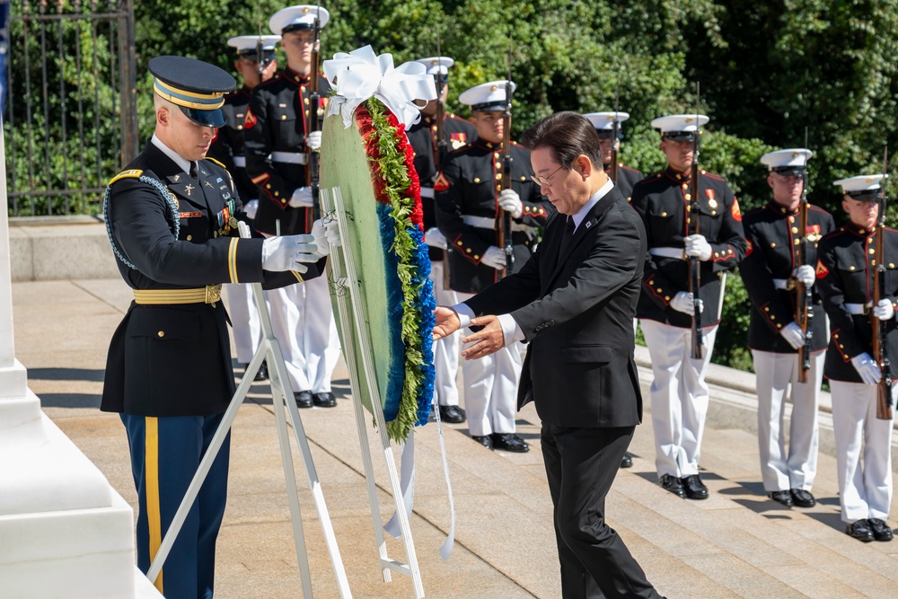 The President of the Republic of Korea Lee Jae Myung Armed Forces Full Honor Arrival Ceremony