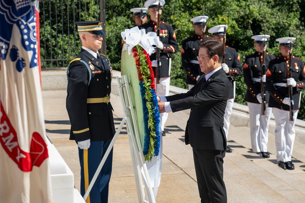 The President of the Republic of Korea Lee Jae Myung Armed Forces Full Honor Arrival Ceremony
