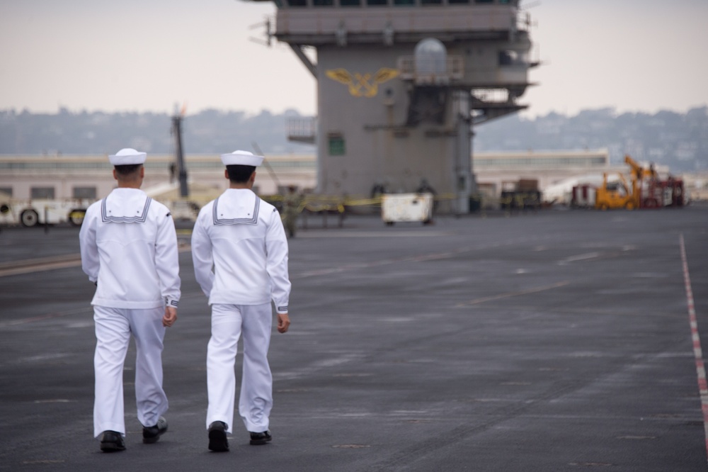 USS Carl Vinson (CVN 70) Sailors Conduct Routine Operations in San Diego