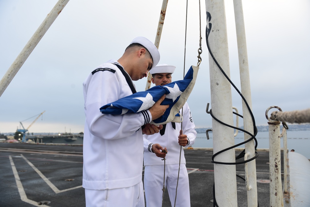 USS Carl Vinson (CVN 70) Sailors Conduct Routine Operations in San Diego