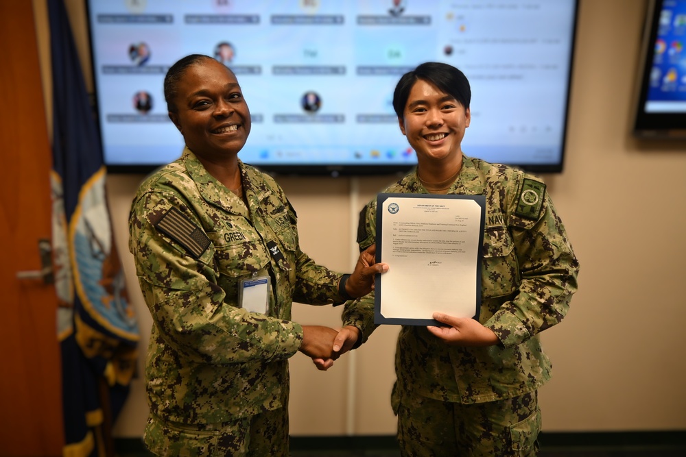 Navy Medicine Readiness and Training Command New England Sailors Receive Promotions
