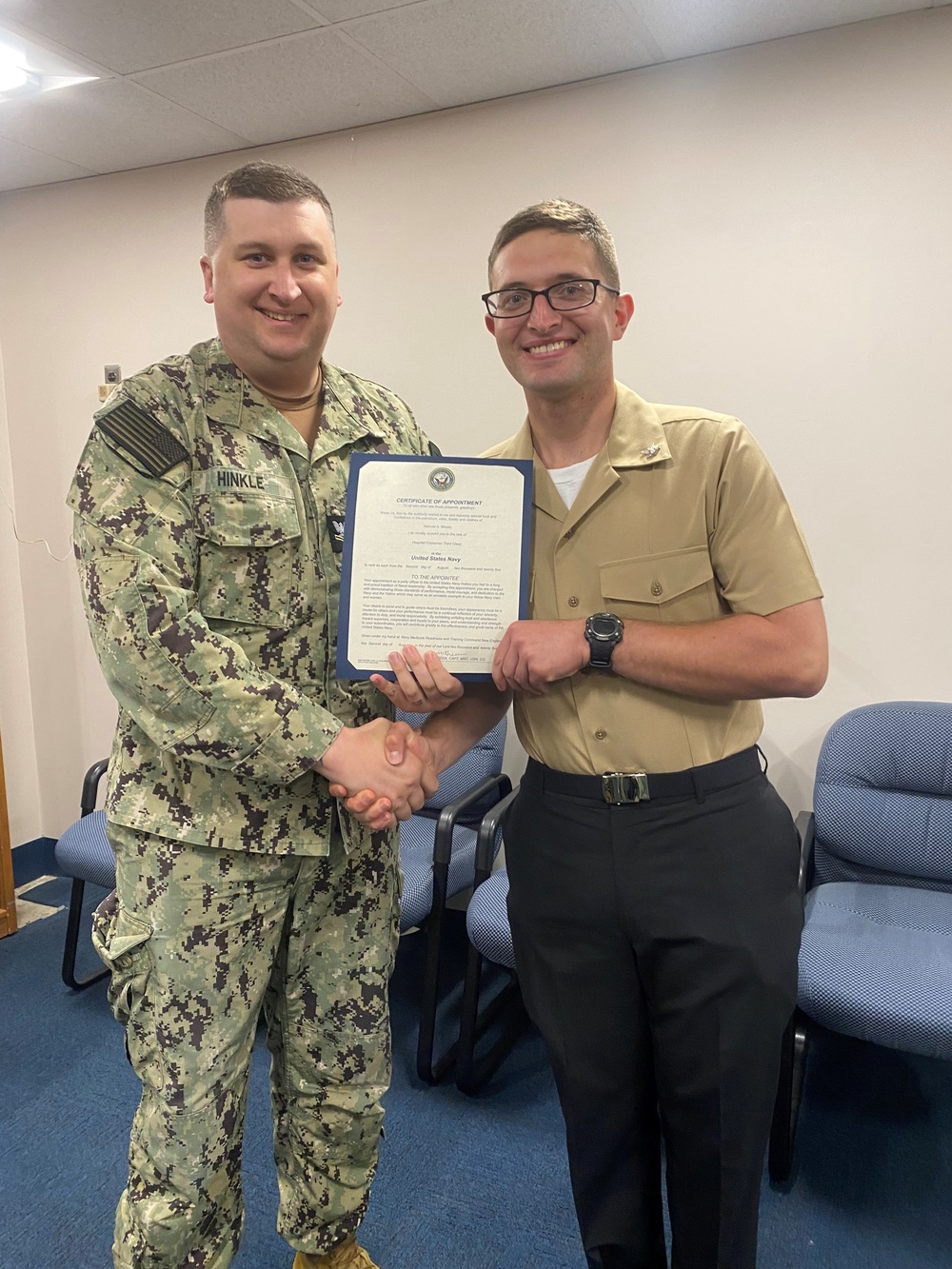 Navy Medicine Readiness and Training Command New England Sailors Receive Promotions