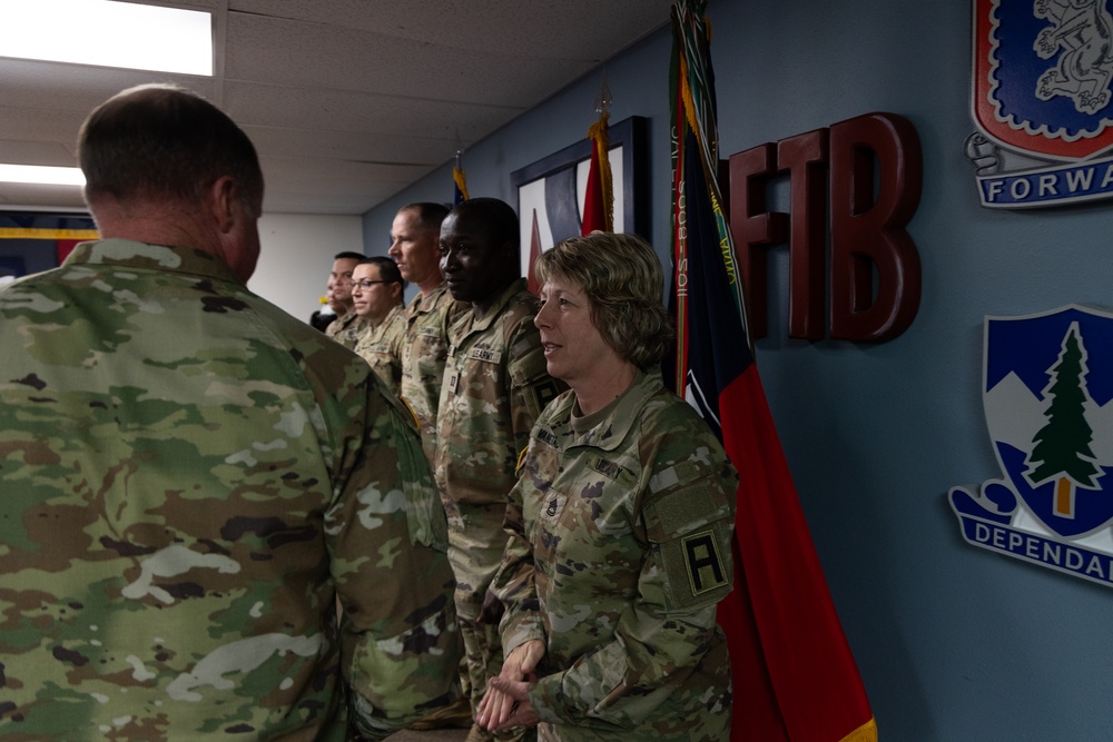 Division West Awards Coins to 181st MFTB
