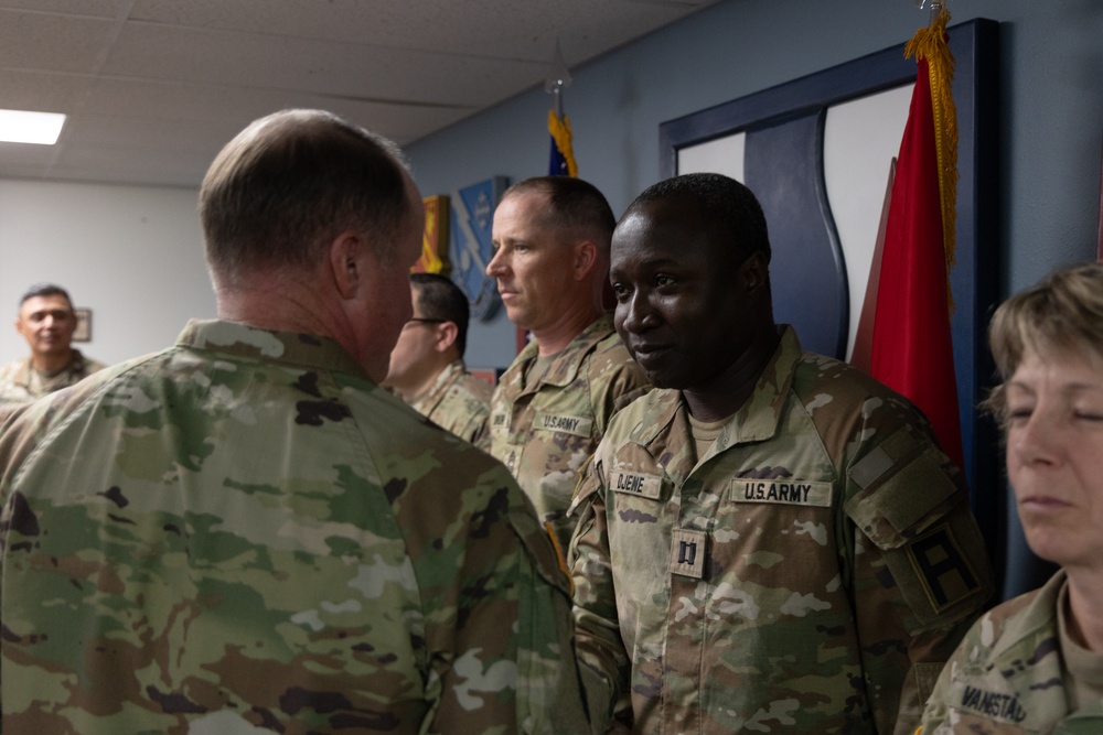 Division West Awards Coins to 181st MFTB