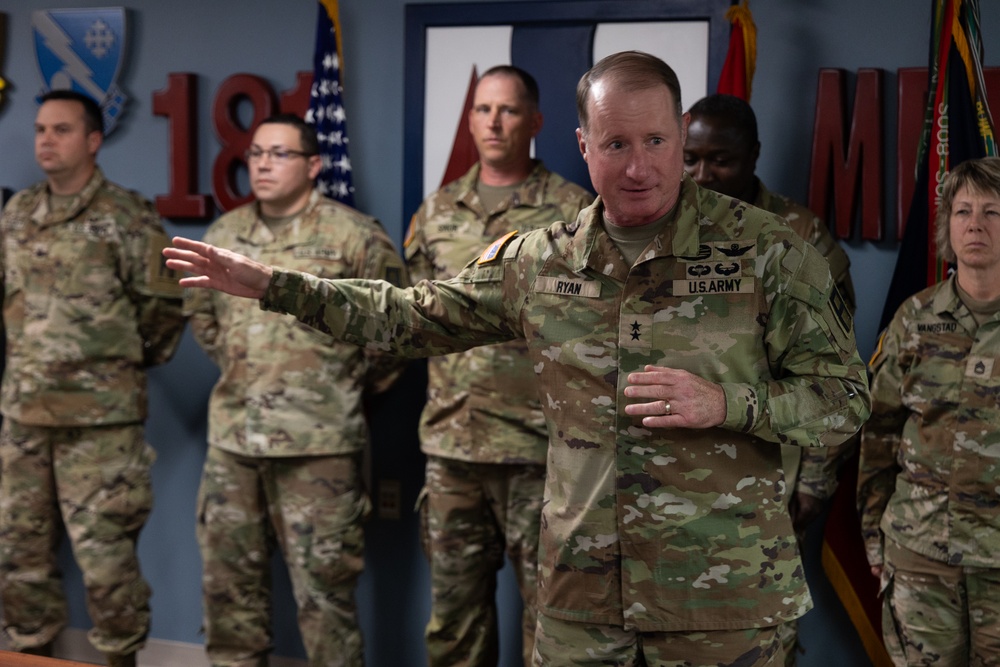 Division West Awards Coins to 181st MFTB