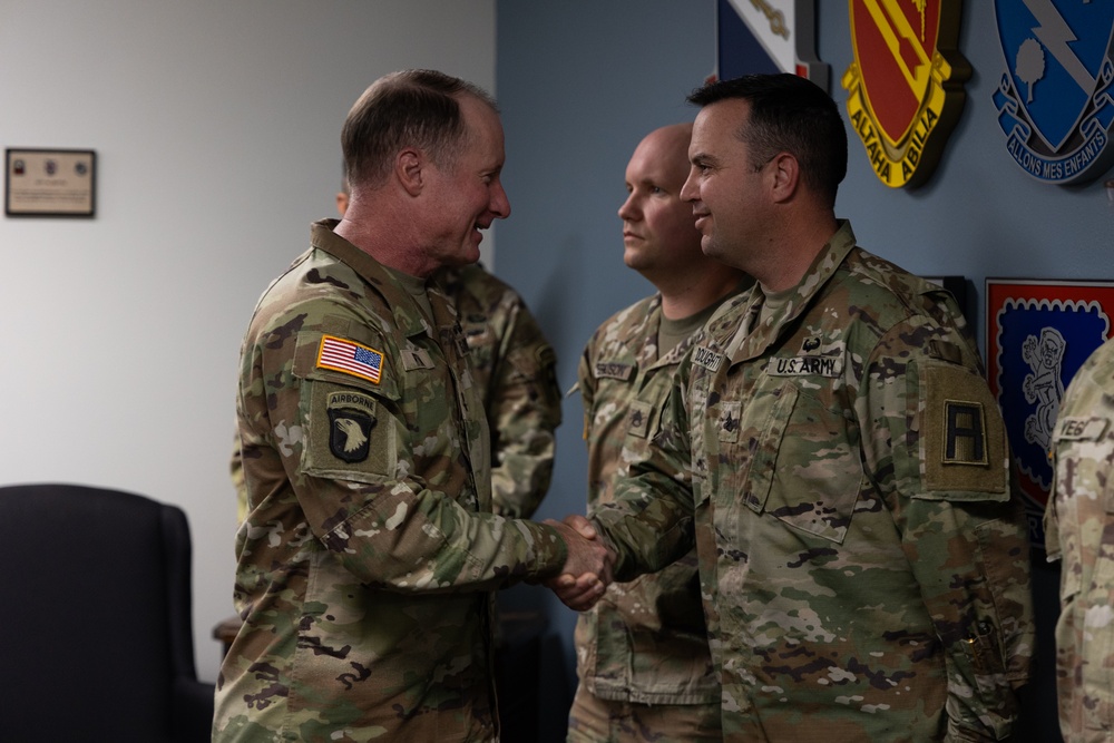 Division West Awards Coins to 181st MFTB