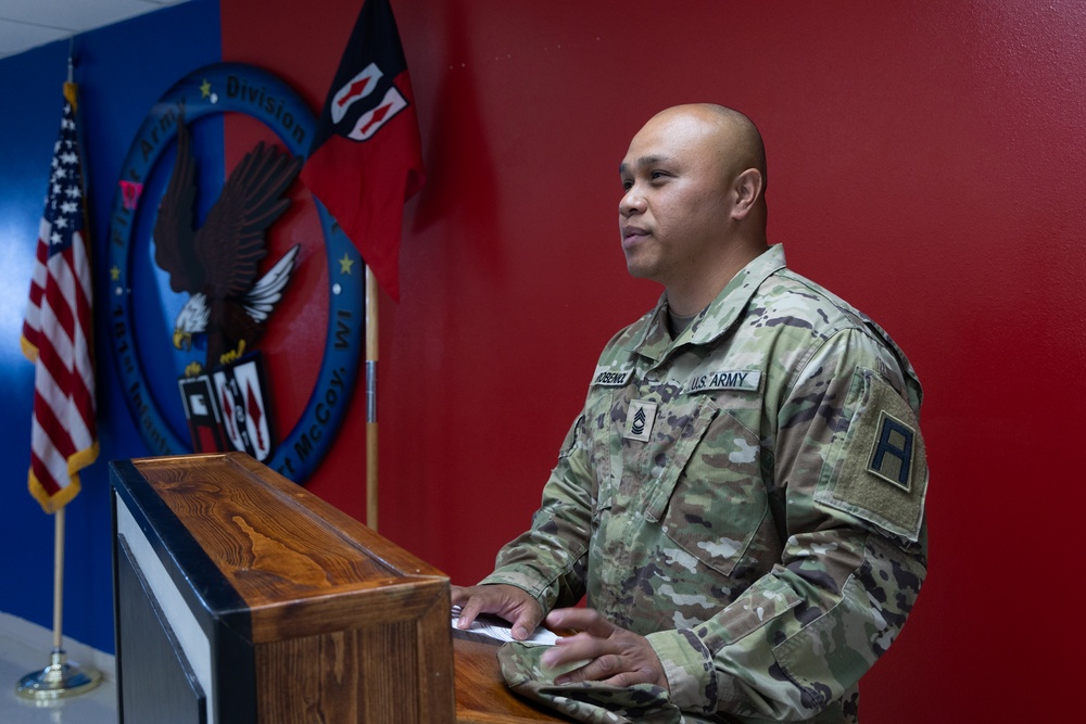 U.S. Army Sergeant First Class Promoted to Master Sergeant