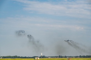U.S. Airforce Bomber Aircrews conduct a formation fly over during Bomber Task Force Europe- News In One August 27, 2025