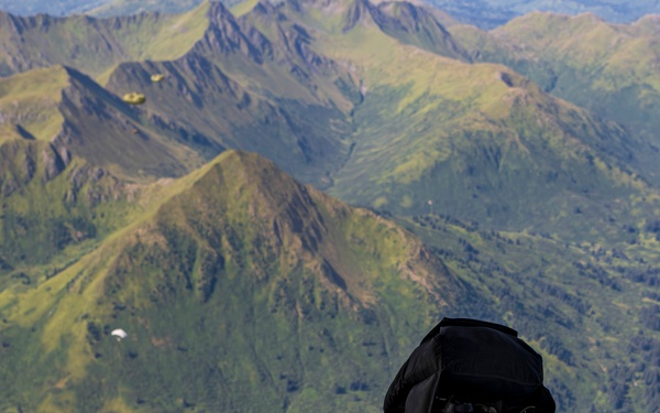 NSWG2 personnel execute a military free fall and CRRC drop during AE25
