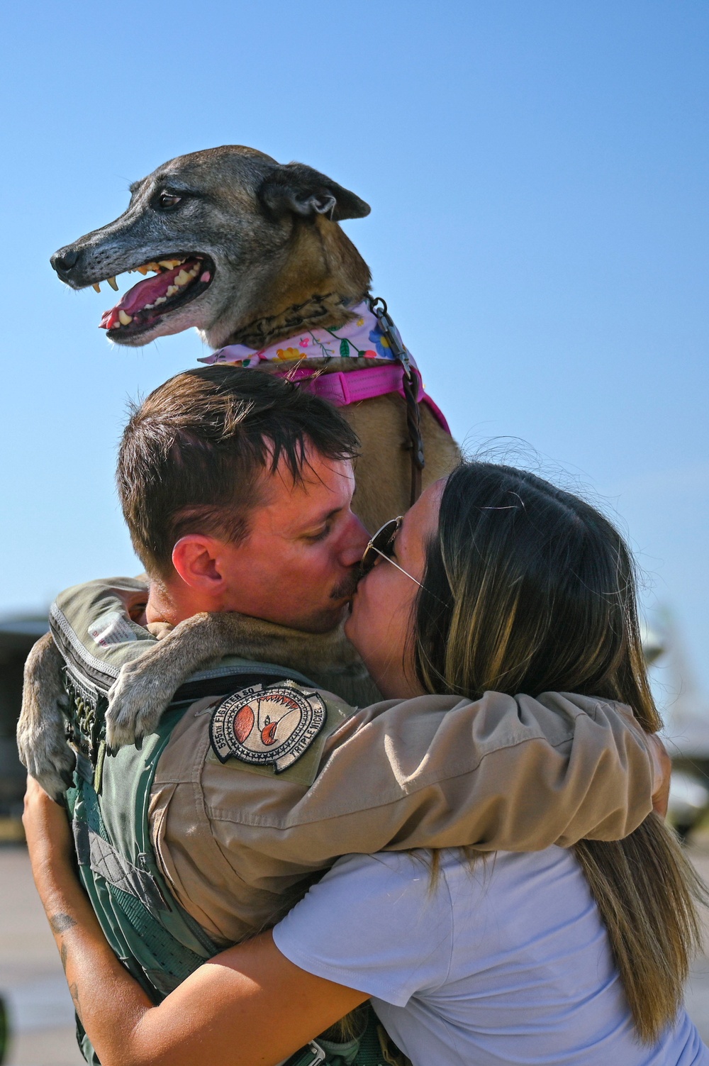 Friends and family welcome 555th FS pilots home
