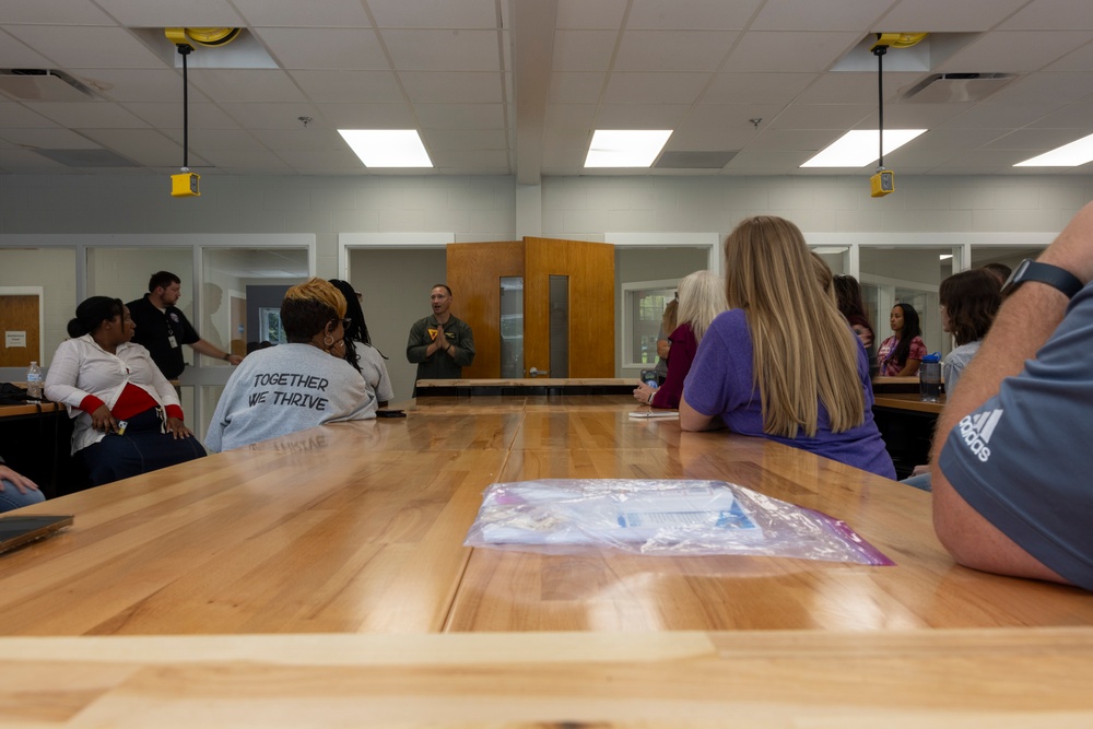 Tucker Creek Staff Visit Cherry Point