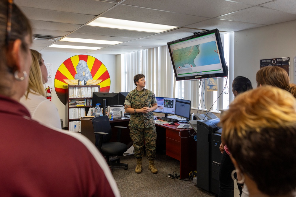 Tucker Creek Staff Visit Cherry Point