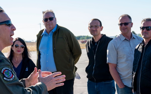 Local leaders fly on KC-135 incentive flight