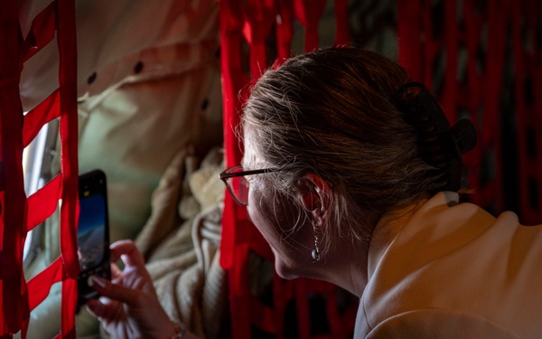 Local leaders fly on KC-135 incentive flight