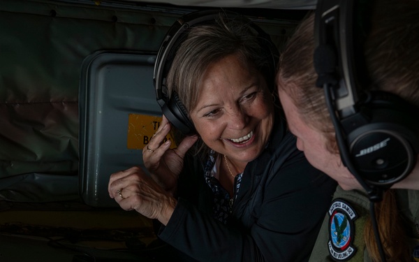 Local leaders fly on KC-135 incentive flight