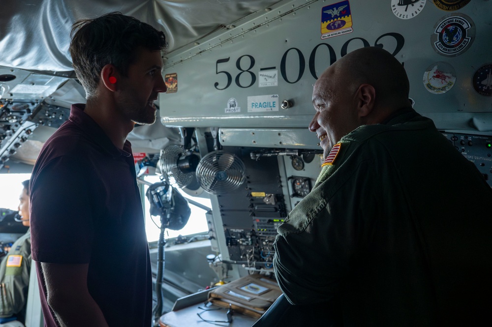 Local leaders fly on KC-135 incentive flight