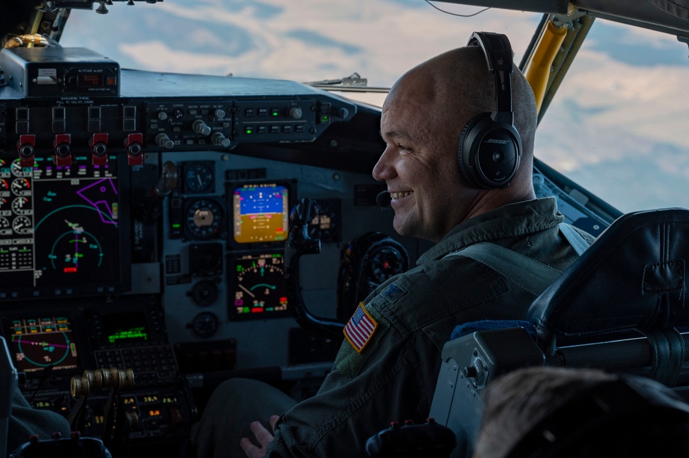 Local leaders fly on KC-135 incentive flight