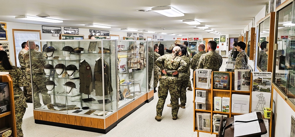 International troops tour Fort McCoy’s Commemorative Area; learn about post, Army history