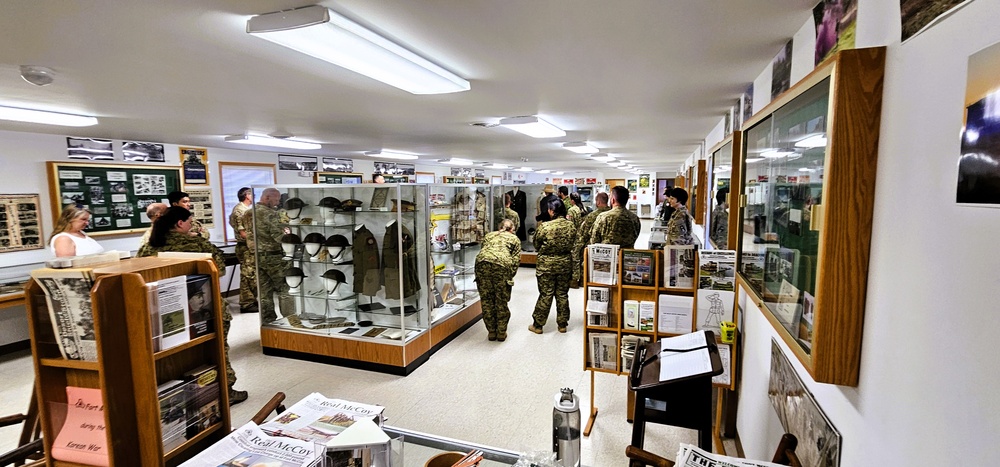 International troops tour Fort McCoy’s Commemorative Area; learn about post, Army history