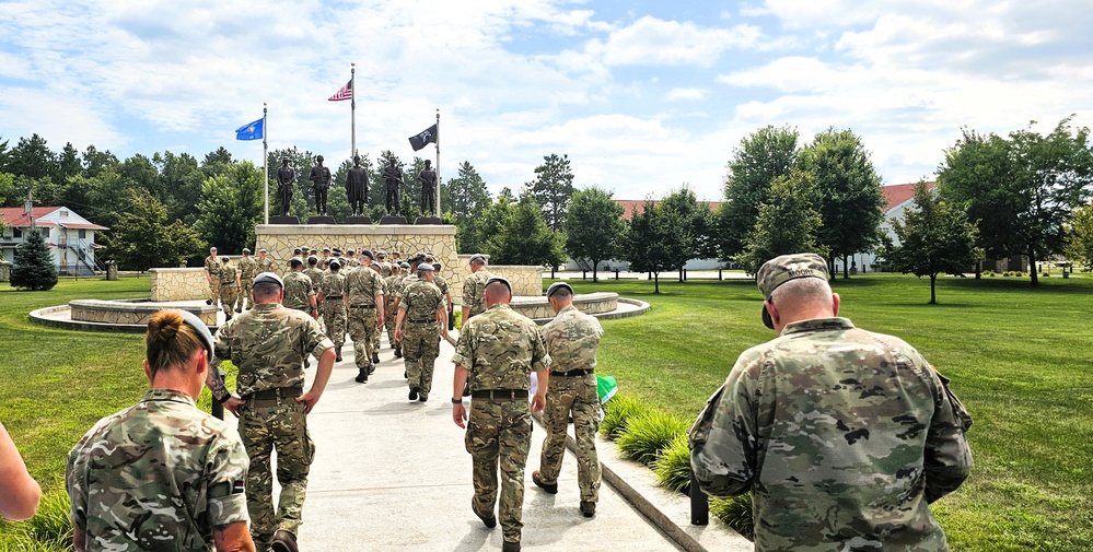 International troops tour Fort McCoy’s Commemorative Area; learn about post, Army history