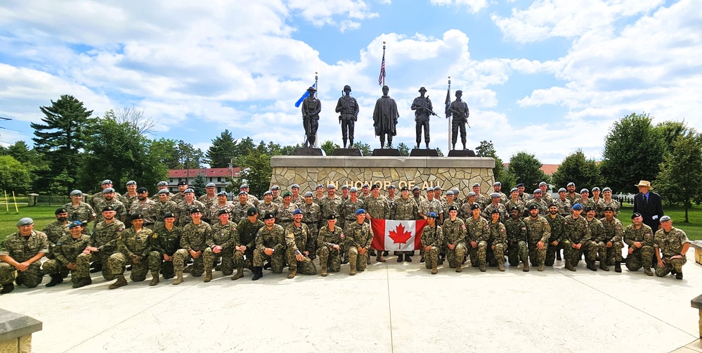 International troops tour Fort McCoy’s Commemorative Area; learn about post, Army history