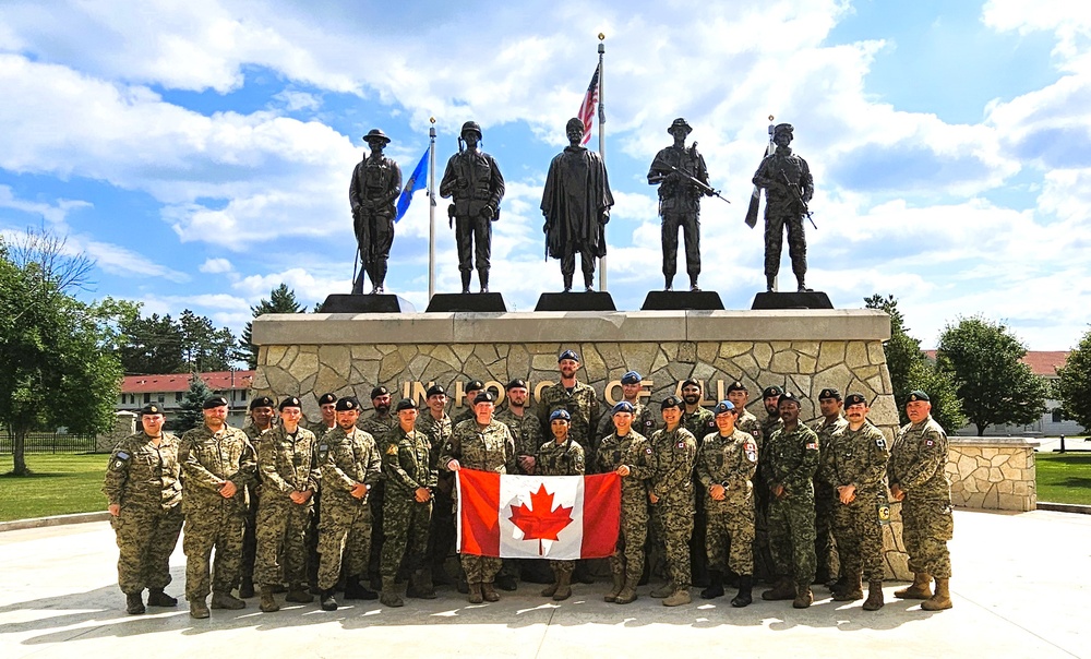 International troops tour Fort McCoy’s Commemorative Area; learn about post, Army history