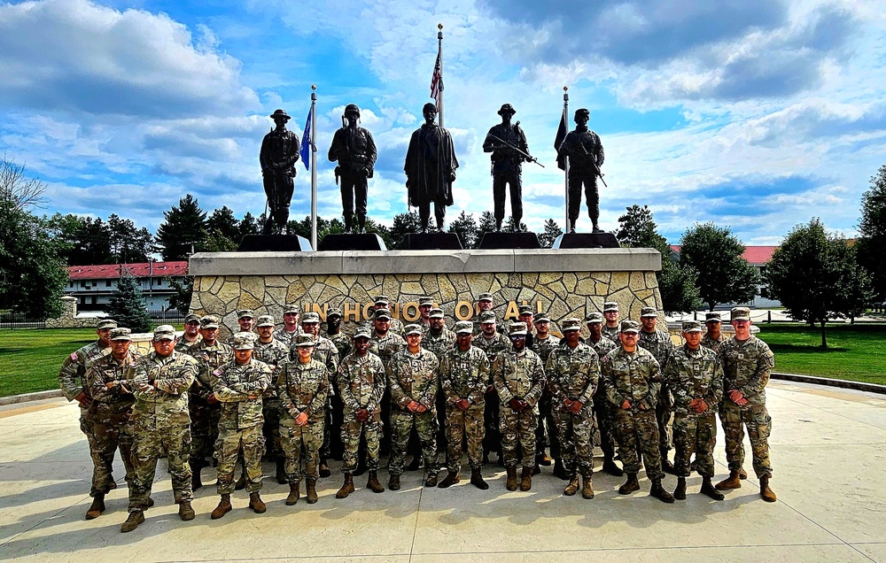 223rd Support Maintenance Company Soldiers learn about Fort McCoy, visit historical area