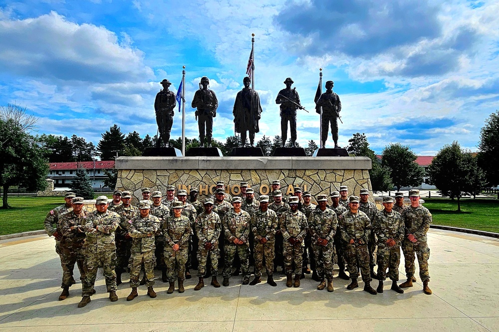 223rd Support Maintenance Company Soldiers learn about Fort McCoy, visit historical area