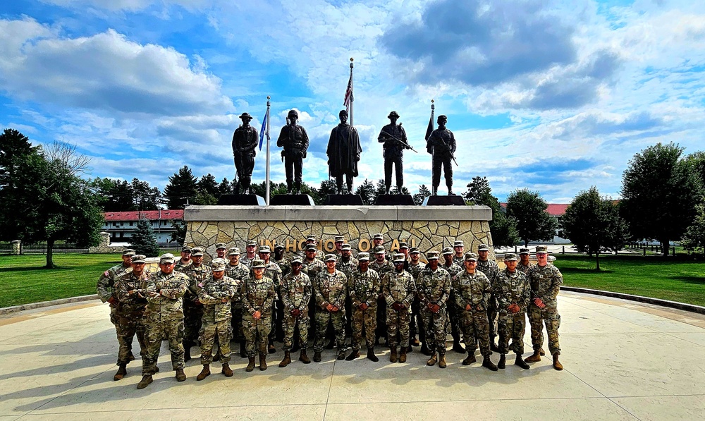 223rd Support Maintenance Company Soldiers learn about Fort McCoy, visit historical area
